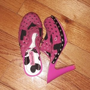 Betsey Johnson Heart Detail Mules